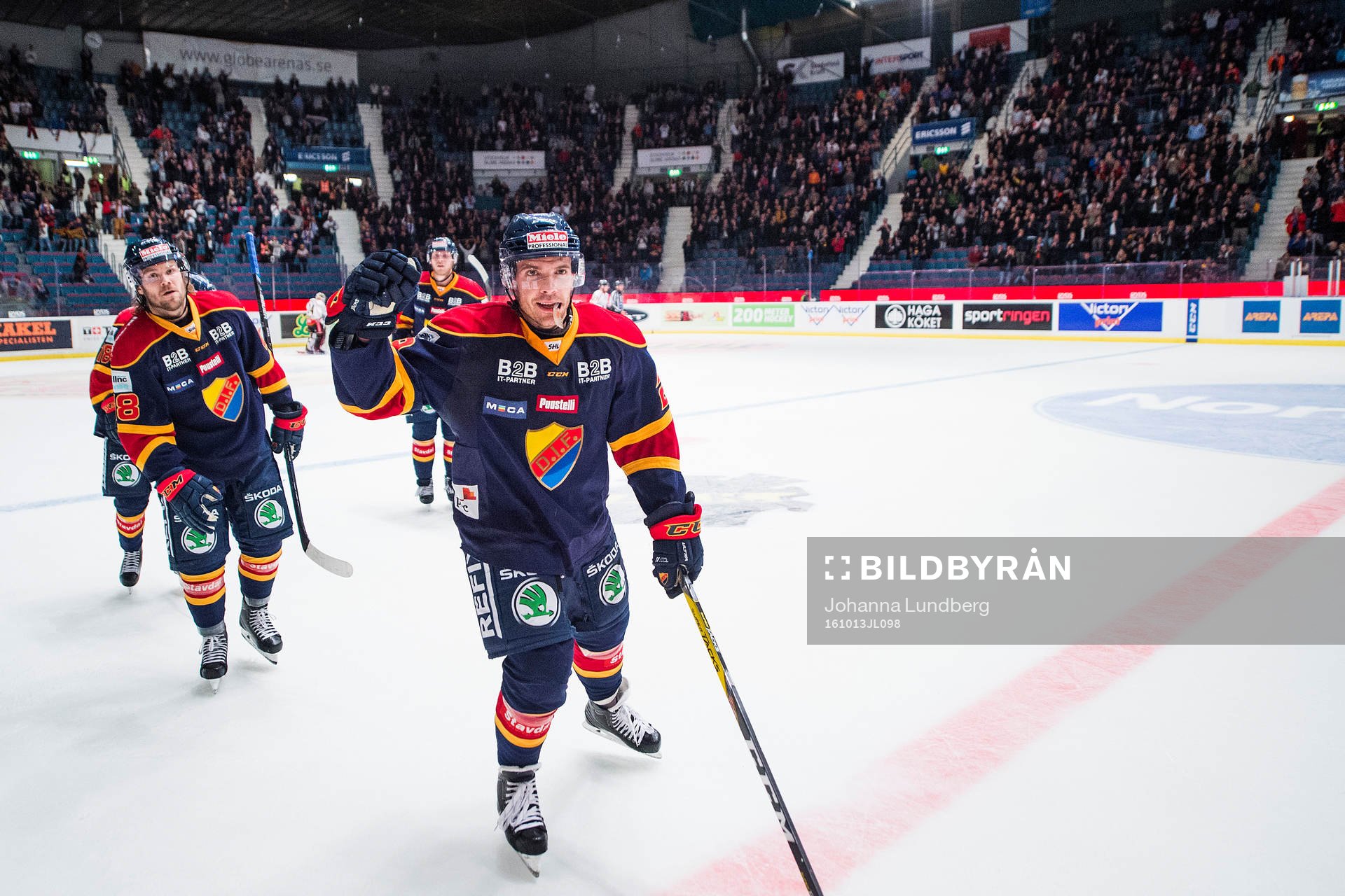 Djurgårdens Matt Anderson jublar