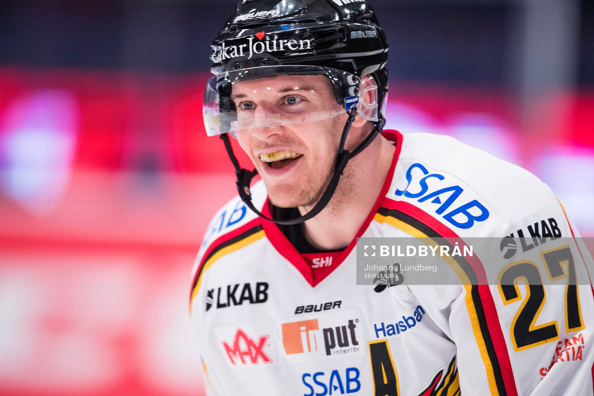 Luleås Brendan Mikkelson jublar
