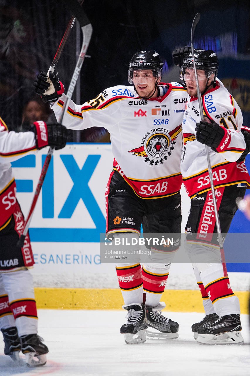Luleås spelare jublar