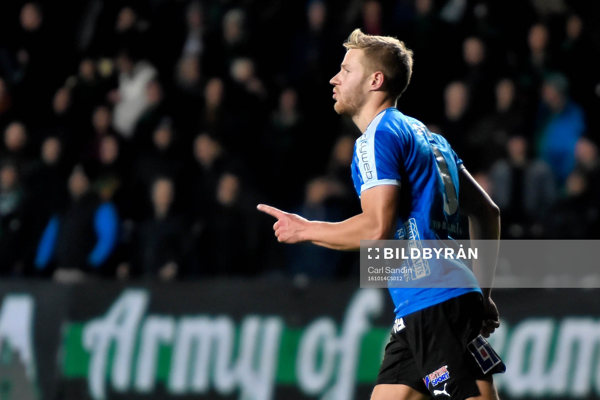 Halmstads Alexander Ruud Tveter jublar
