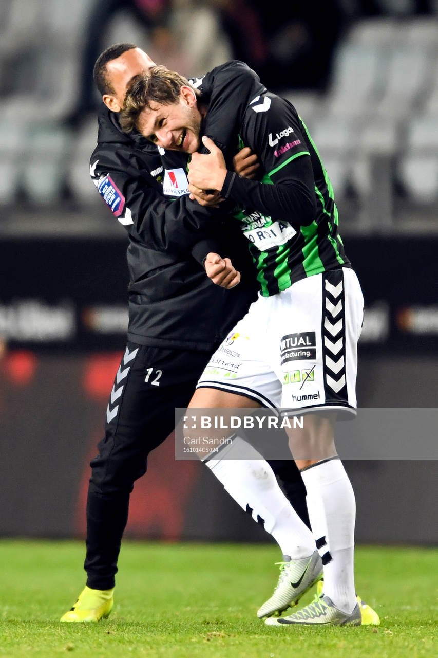 GAIS Pule Maraisane och Alibek Aliev jublar