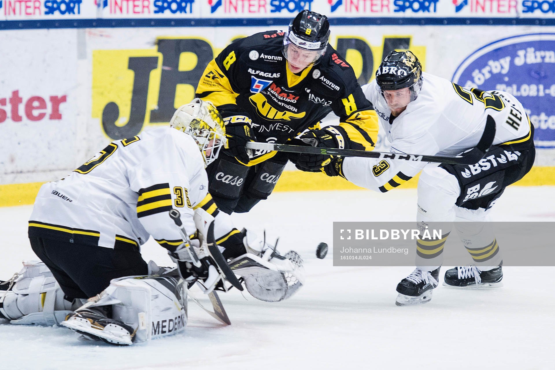s målvakt Robin Rahm och Jens Hellgren