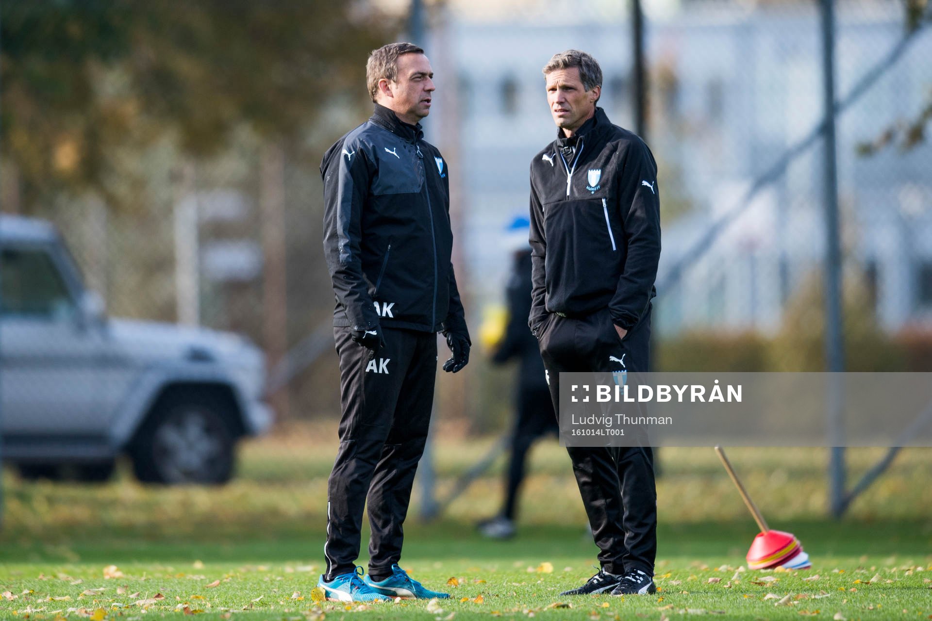 Malmö FFs tränare Allan Kuhn och assisterande tränare