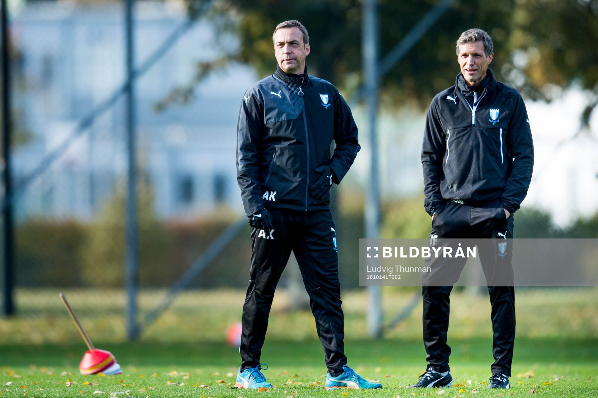 Malmö FFs tränare Allan Kuhn och assisterande tränare