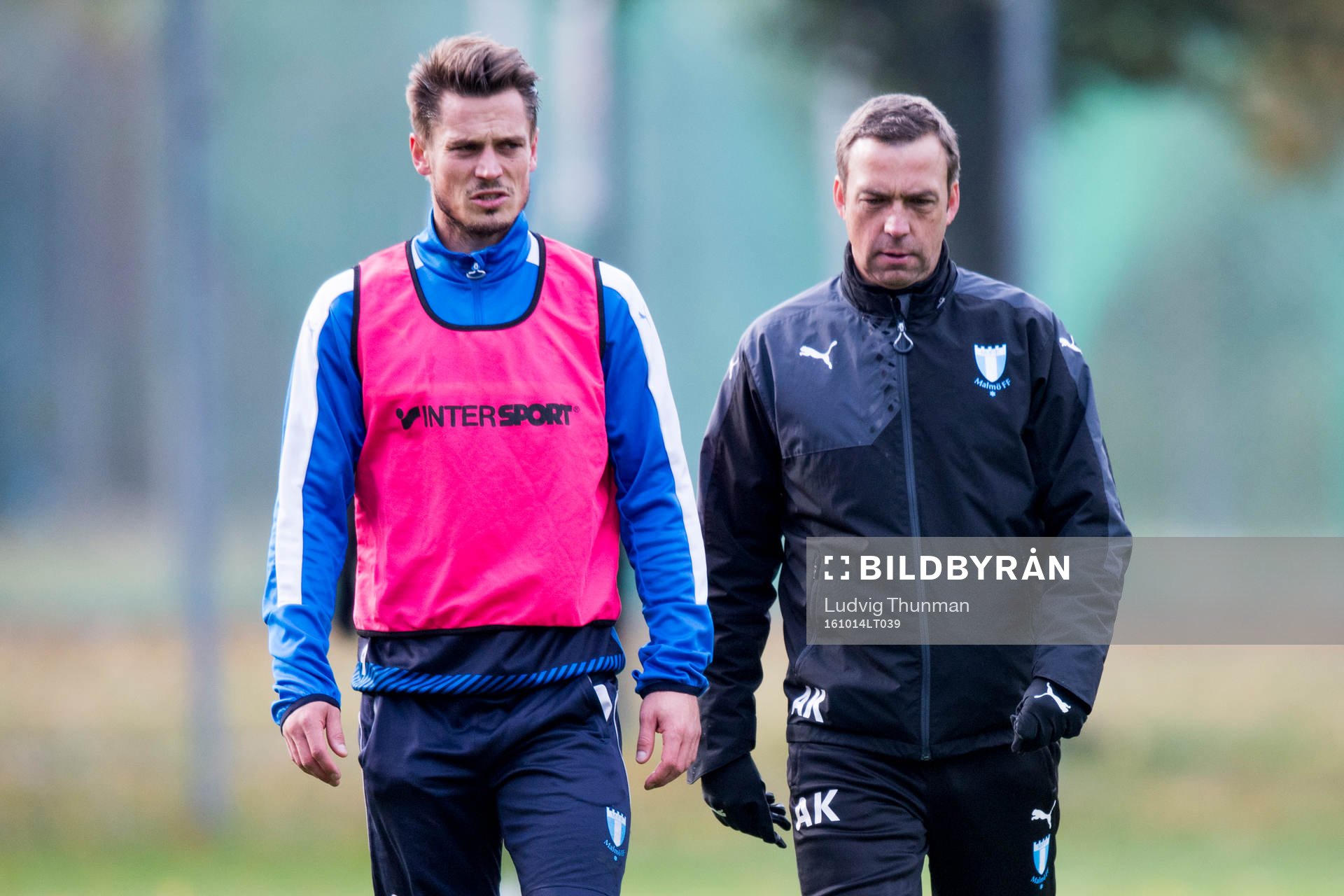 Malmö FFs Markus Rosenberg och tränare Allan Kuhn