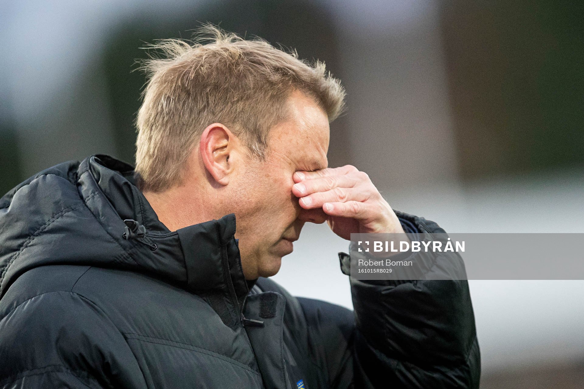 Falkenbergs tränare Hans Eklund deppar