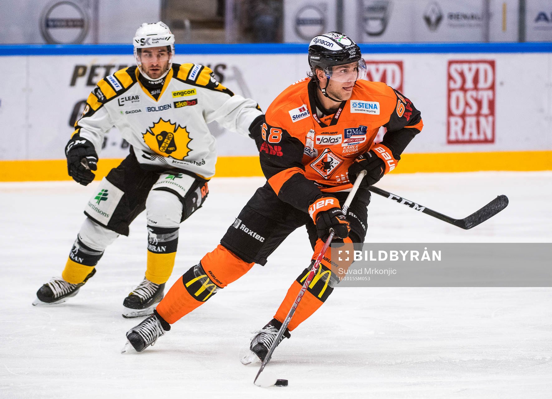 Karlskronas Daniel Gunnarsson och Skellefteås Andrew Calof
