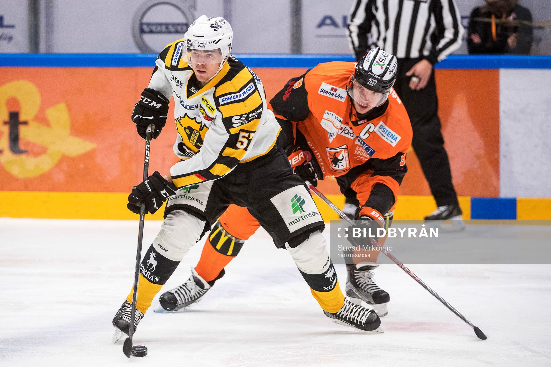 Skellefteås Emil Djuse och Karlskronas Morten Madsen