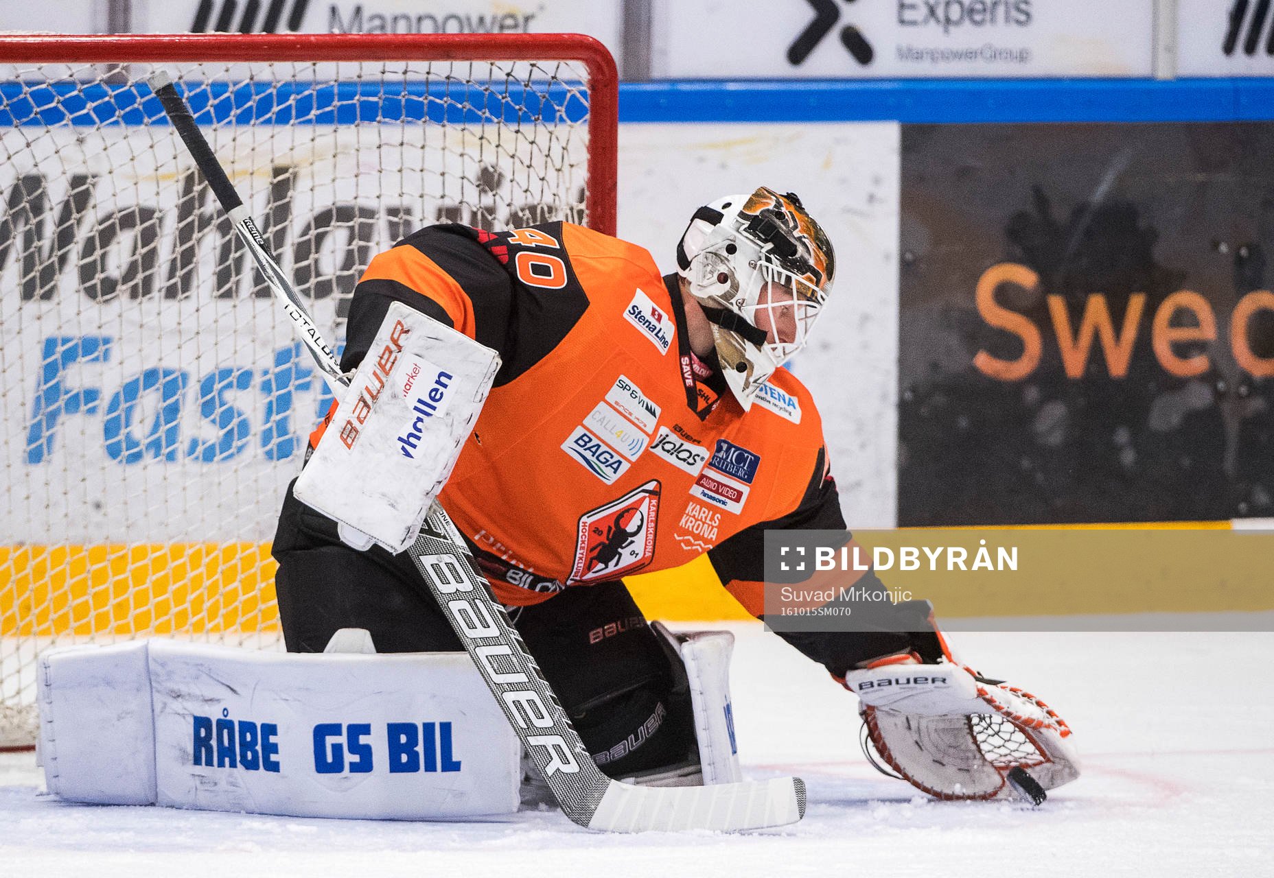 Karlskronas målvakt Johan Holmqvist