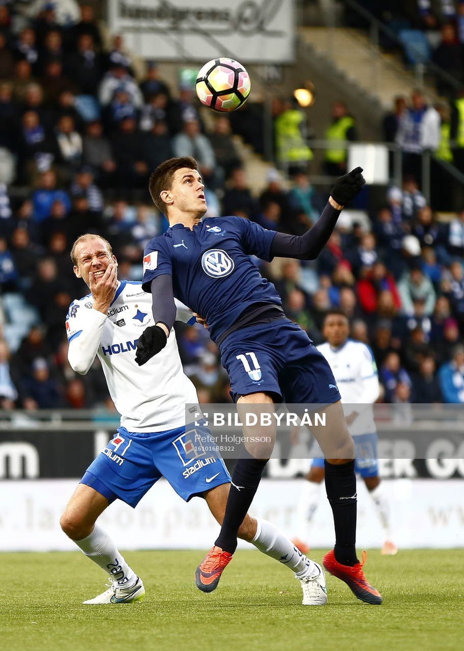 Norrköpings Andreas Johansson och Malmö FFs Alexander