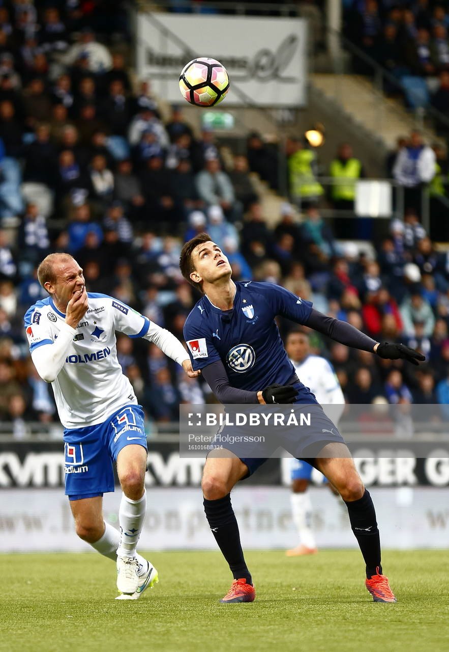 Norrköpings Andreas Johansson och Malmö FFs Alexander