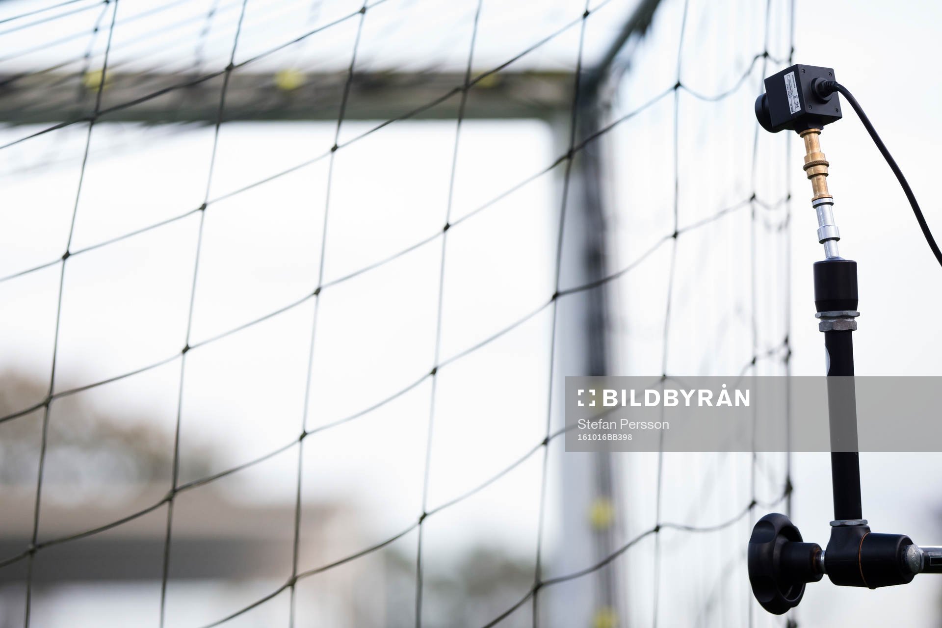 Målkamera bakom ett av målen inför fotbollsmatchen i Allsvenskan mellan Jönköping och Häcken den 16 oktober 2016 i Jönköping. 
