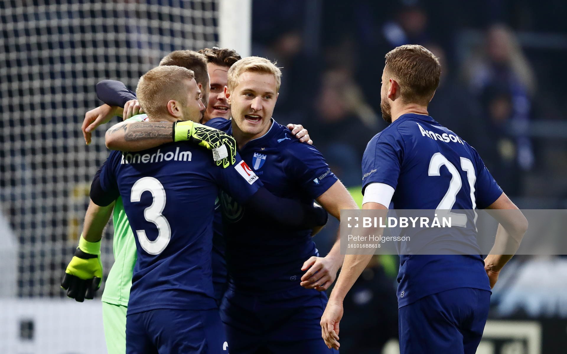 Malmö FFs spelare jublar