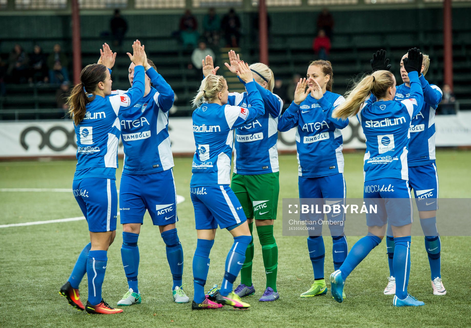 Eskilstunas spelare jublar