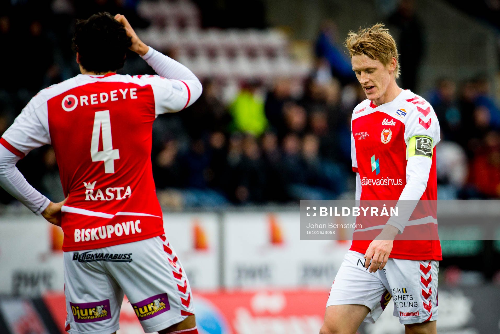 Kalmars Marko Biskupovic och Rasmus Elm deppar