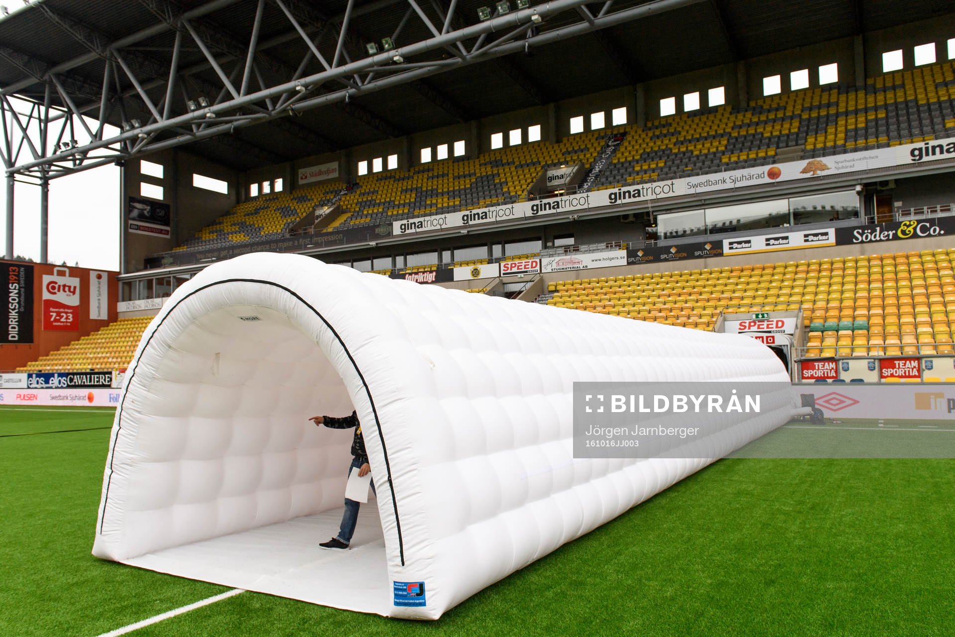 Spelartunnel som testas på Borås arena