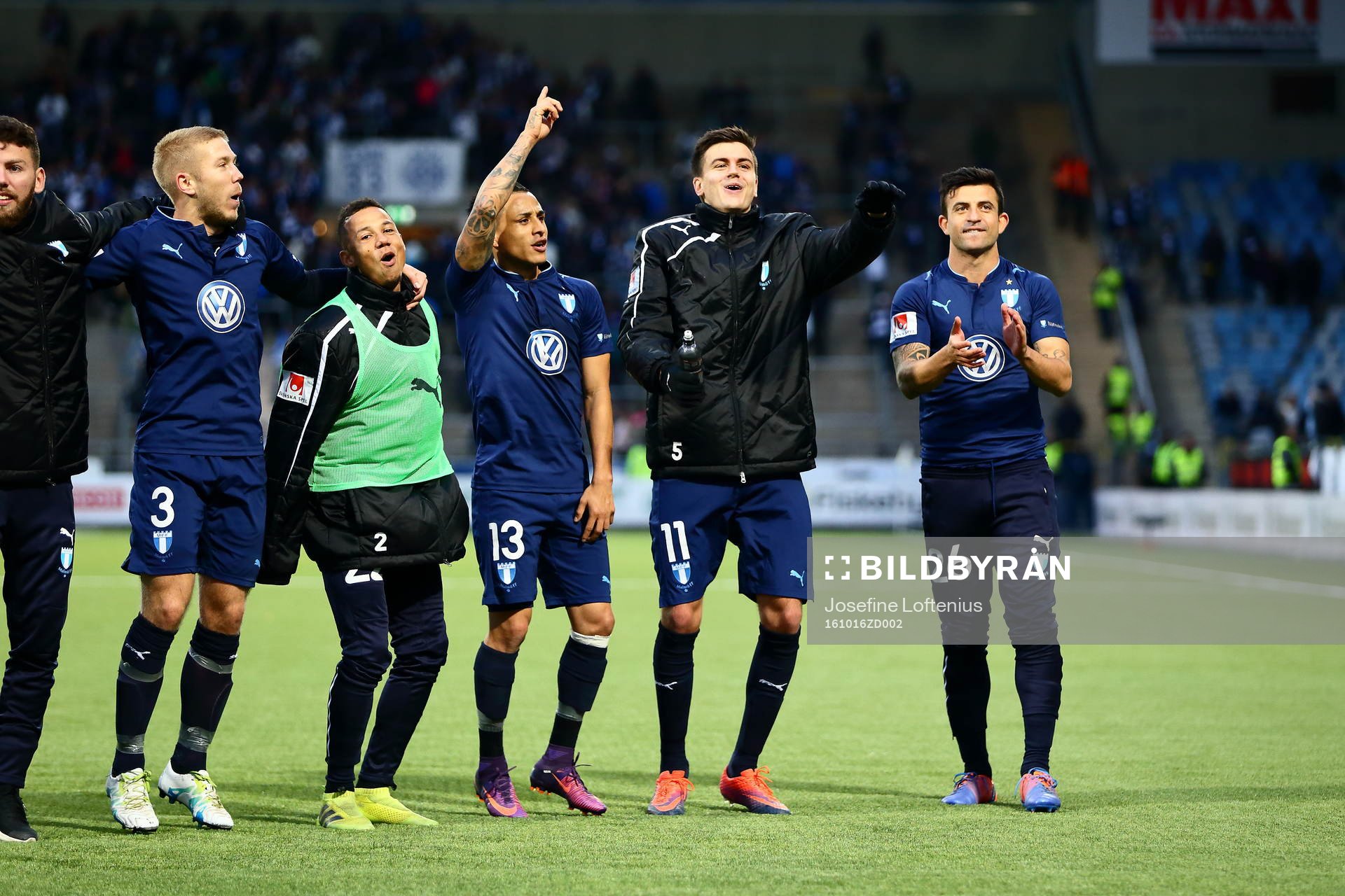 Malmö FFs Anton Tinnerholm, Pa Konate, Victor Yoshimar