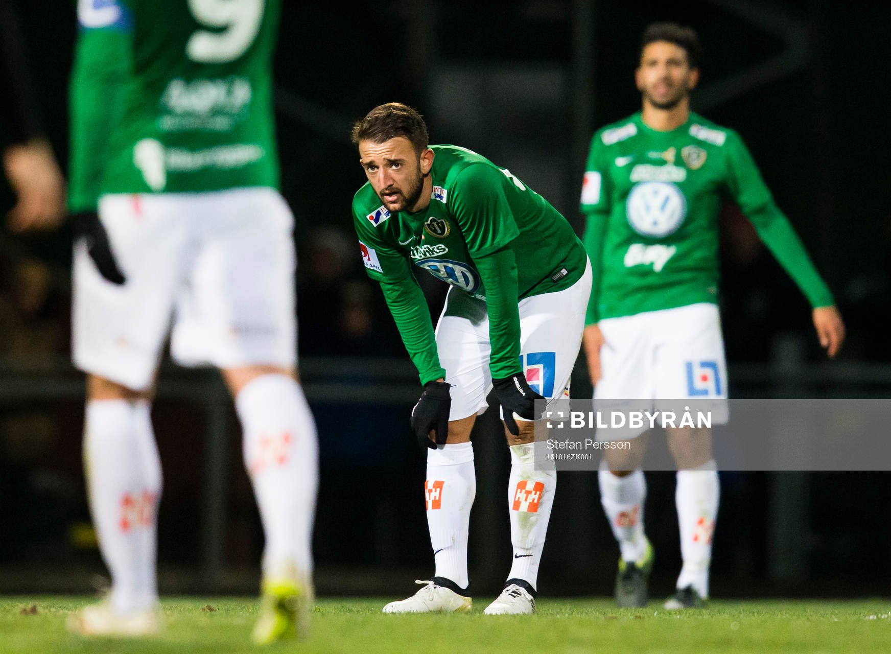 Jönköpings Tommy Thelin, Robert Gojani och André Calisir