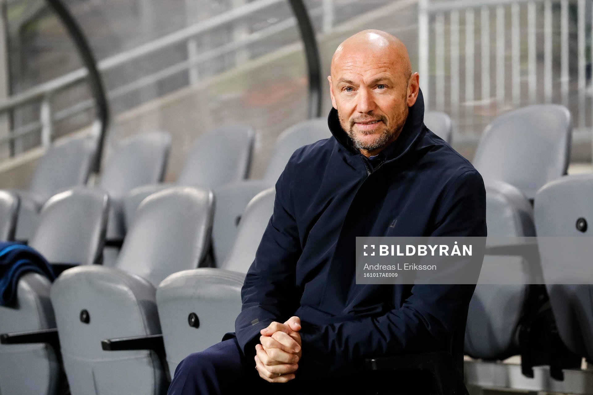 Djurgårdens tränare Mark Dempsey före fotbollsmatchen i