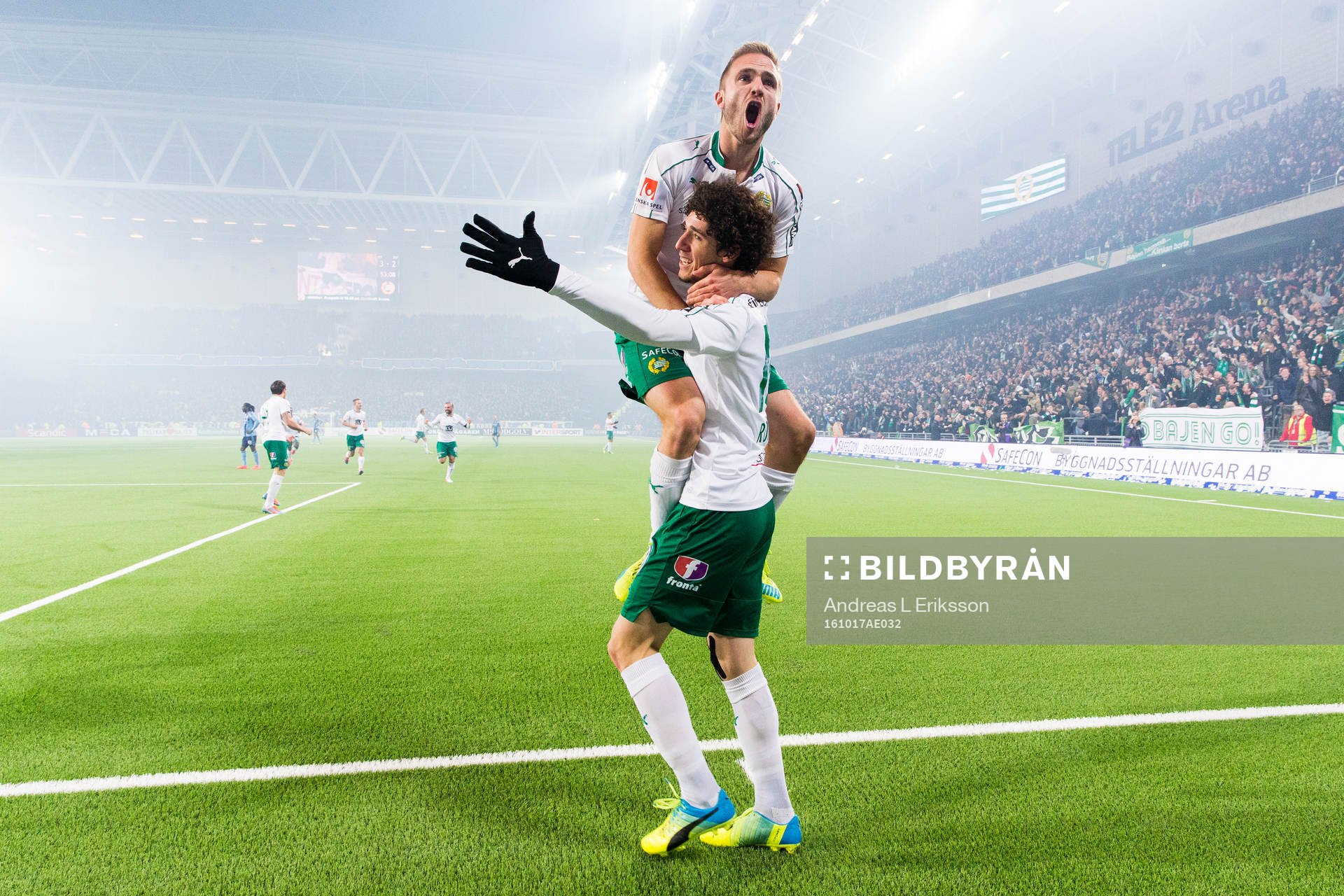 Hammarbys Mats Solheim och Romulo Cabral Pereira Pinto