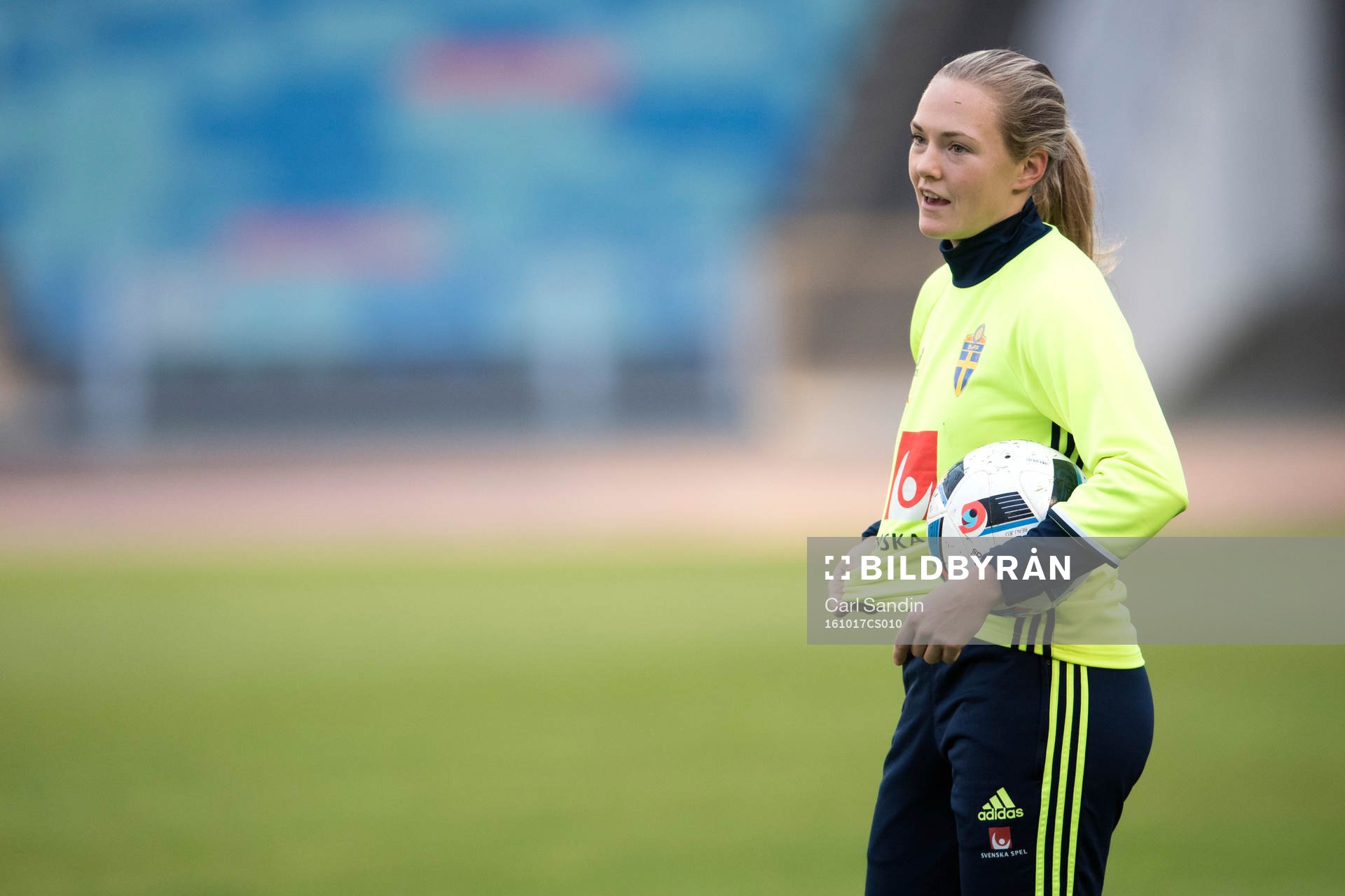 under en fotbollsträning med