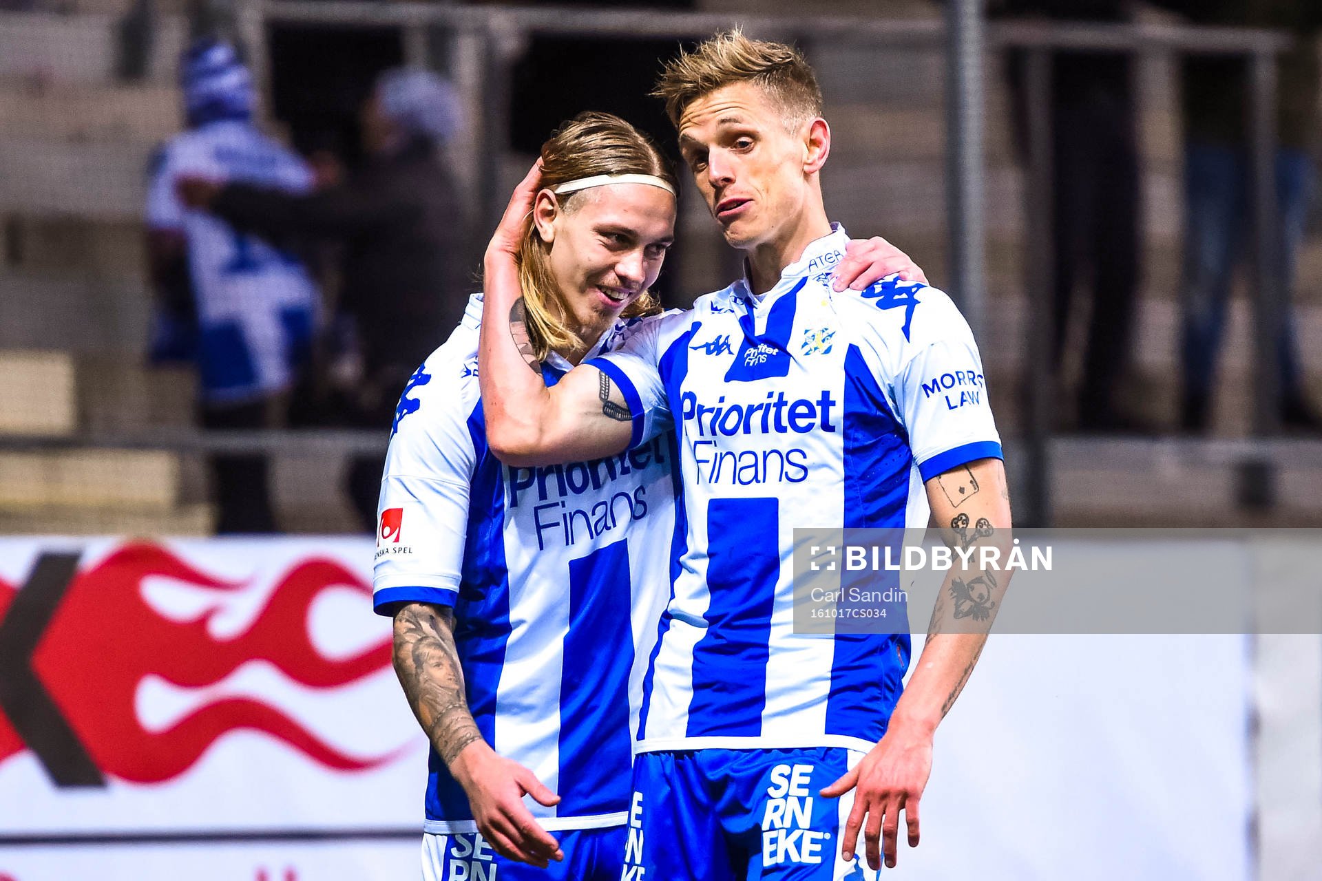 IFK Göteborgs Elias Mar Omarsson och Sören Rieks jublar