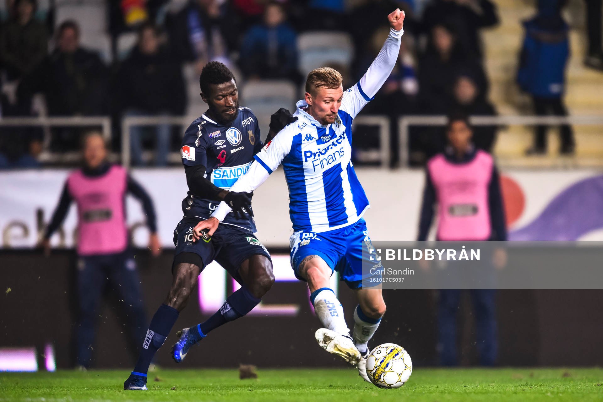 Gefles Dioh Williams och IFK Göteborgs Sebastian Eriksson