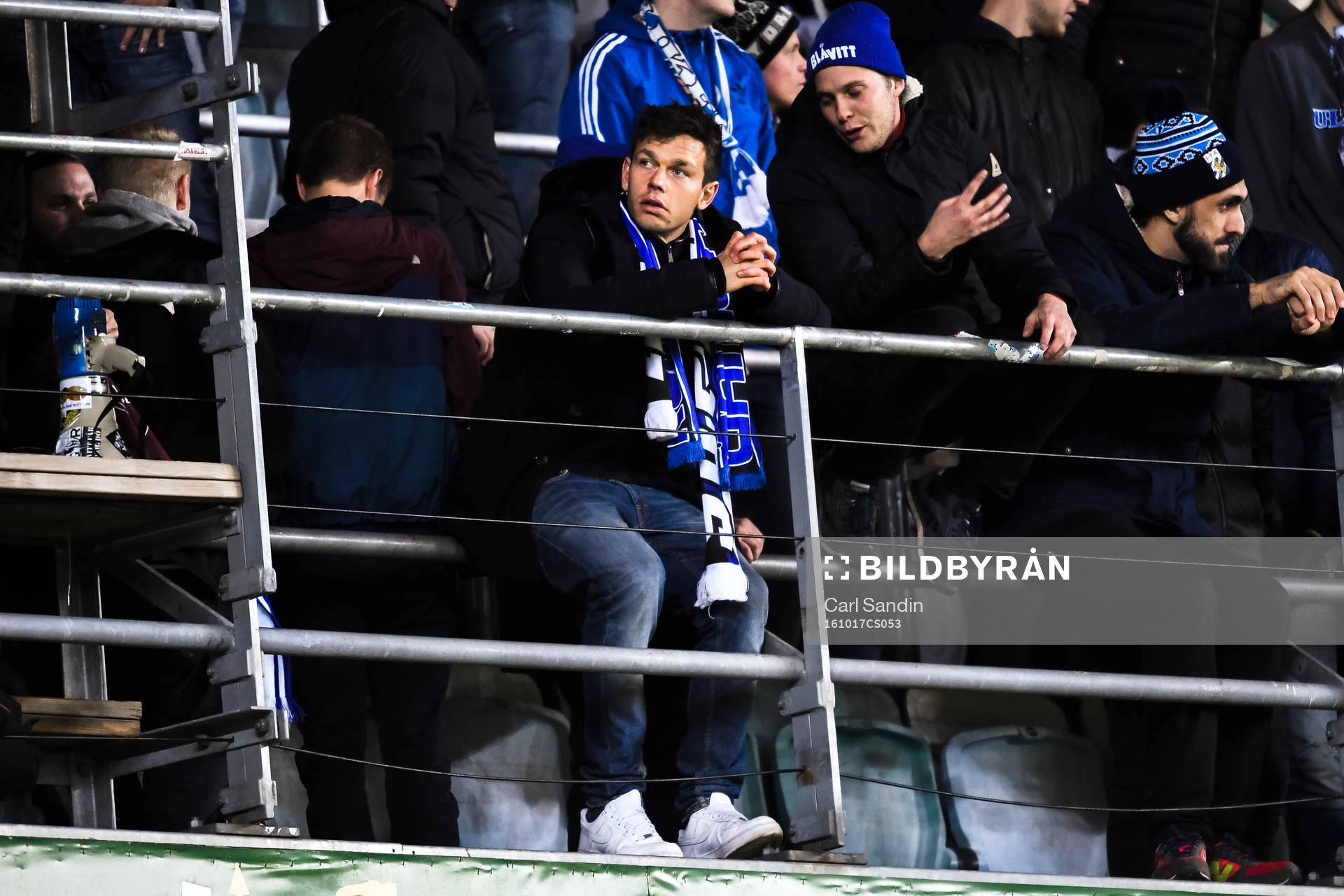 IFK Göteborgs Mads Albaek  deppar på läktaren