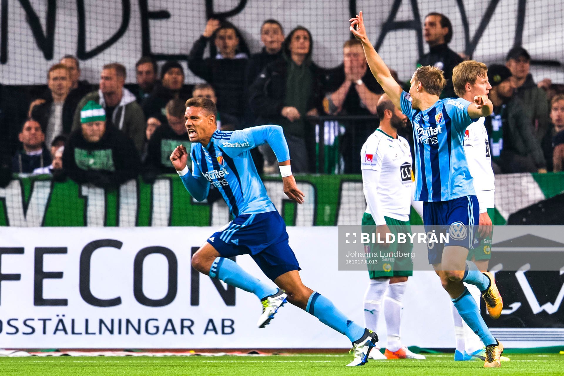 Djurgårdens Mathias Ranegie jublar