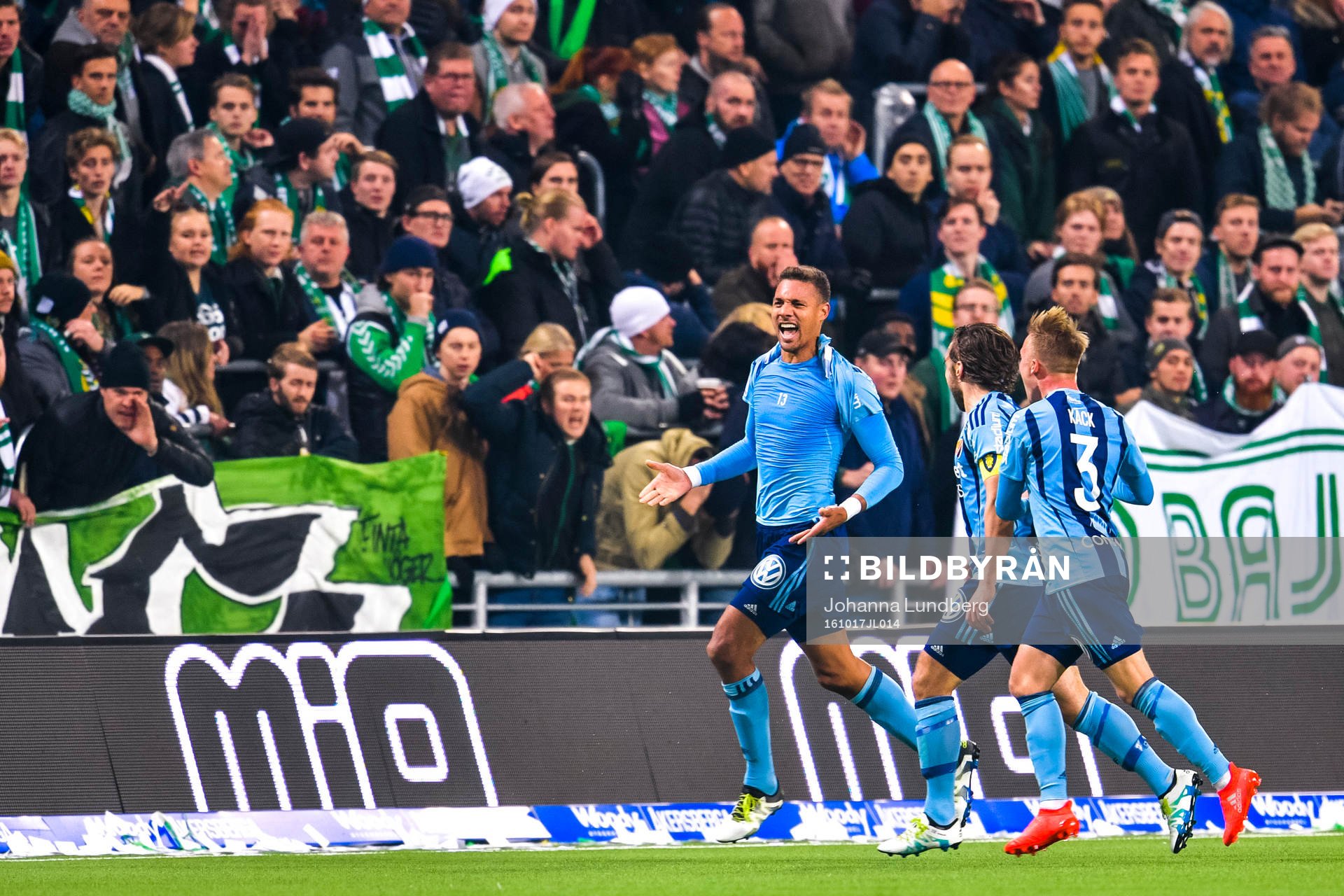 Djurgårdens Mathias Ranegie jublar
