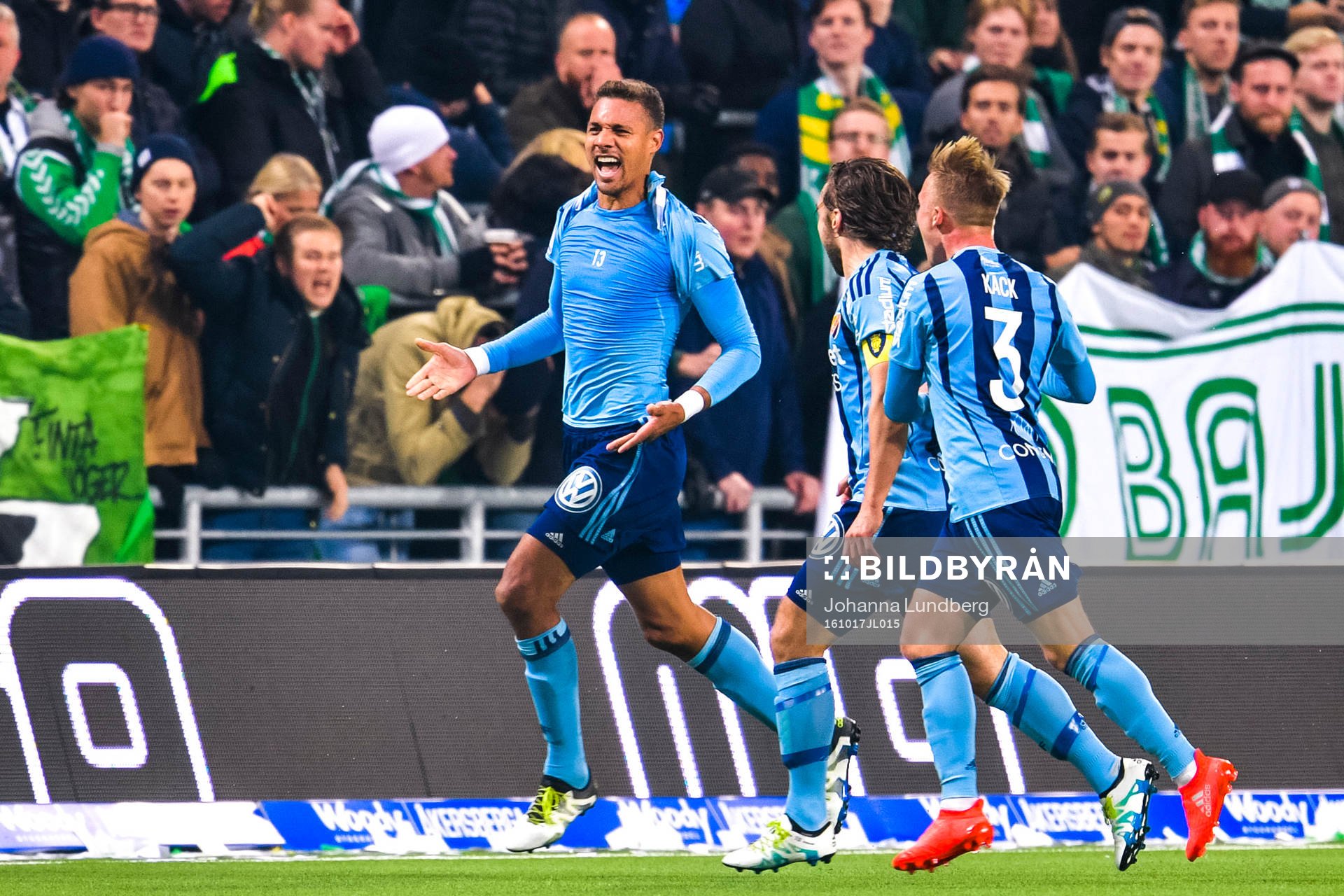 Djurgårdens Mathias Ranegie jublar