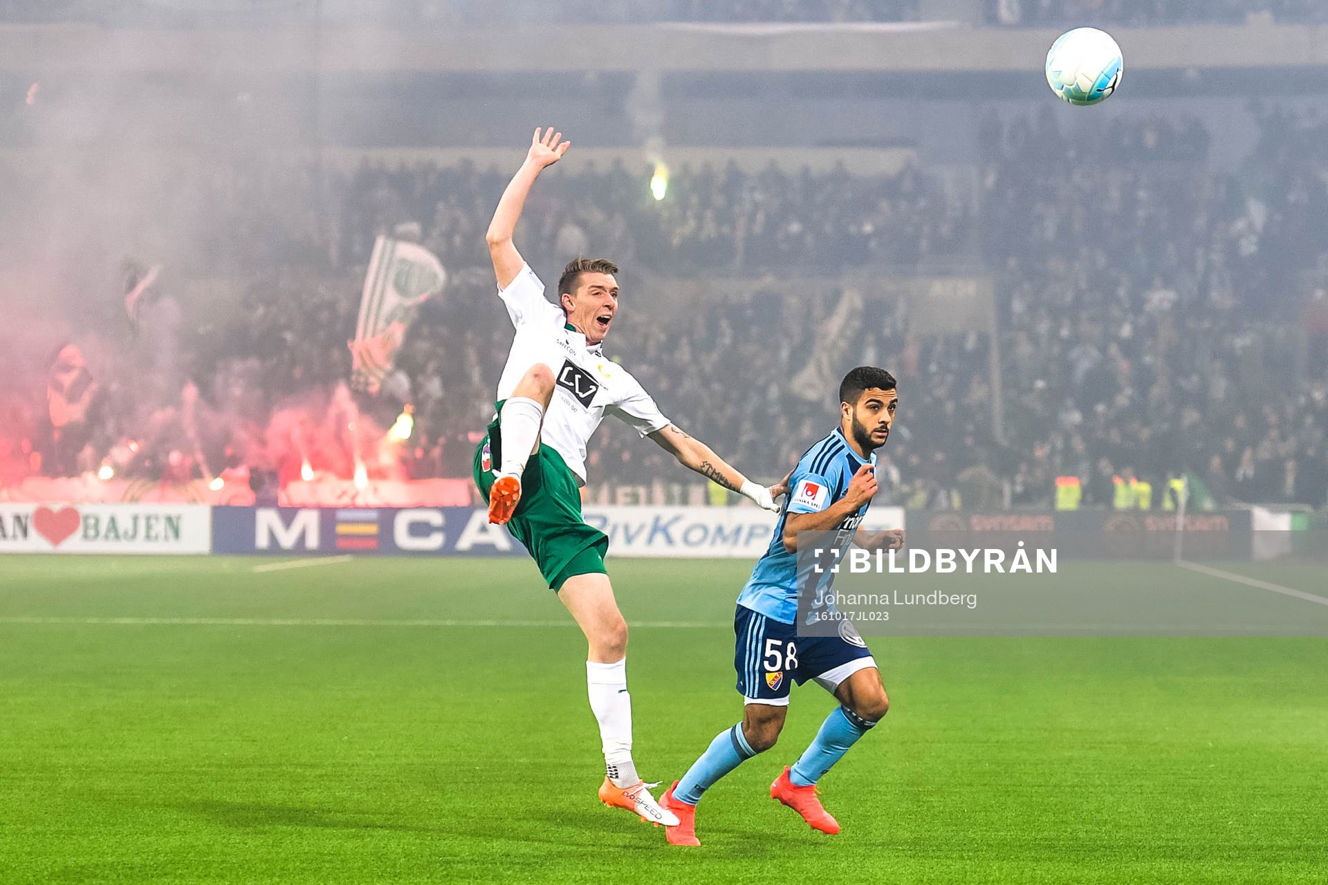 Djurgårdens Othman El Kabir och Hammarbys Birkir Már