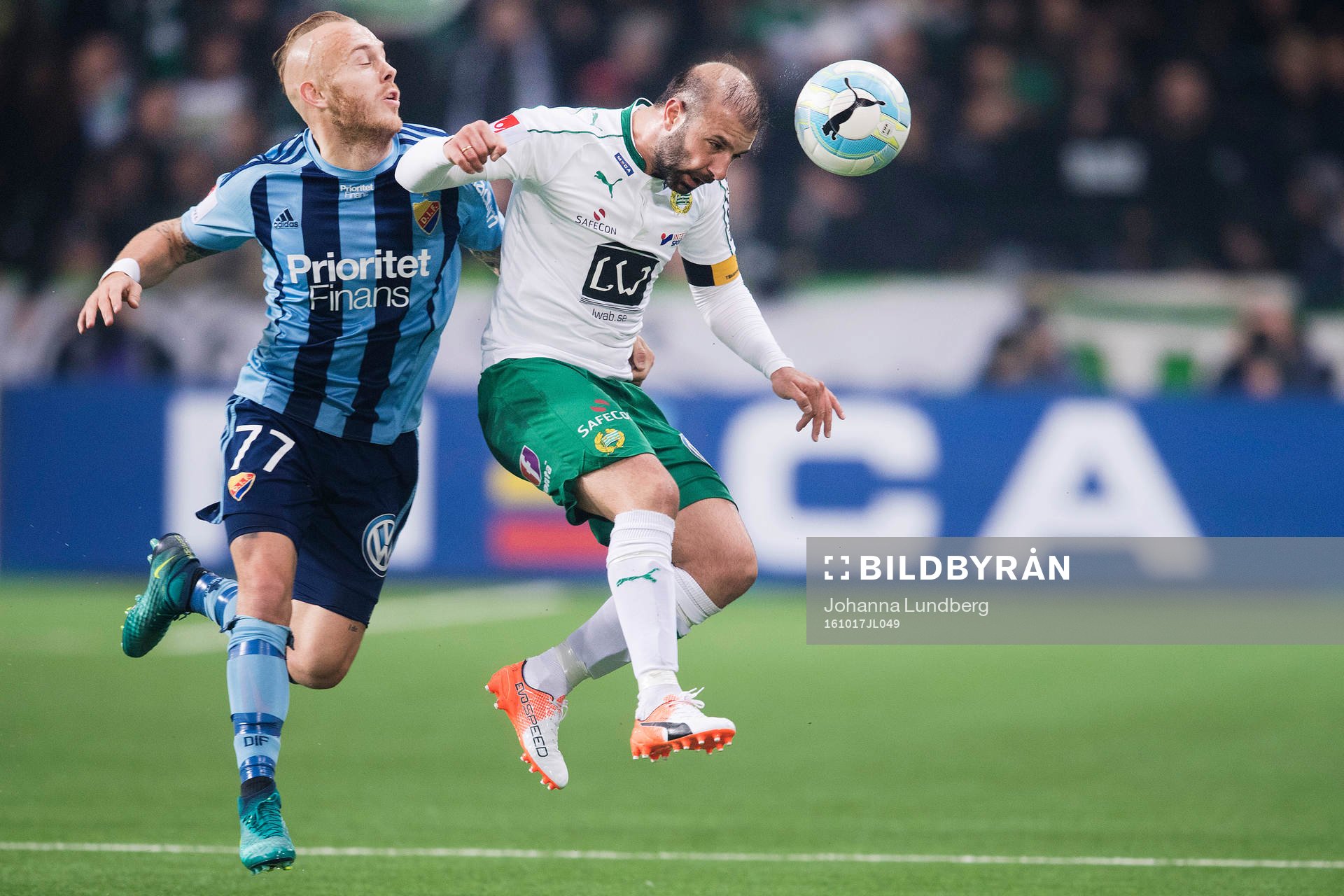 Djurgårdens Magnus Eriksson och Hammarbys Kennedy