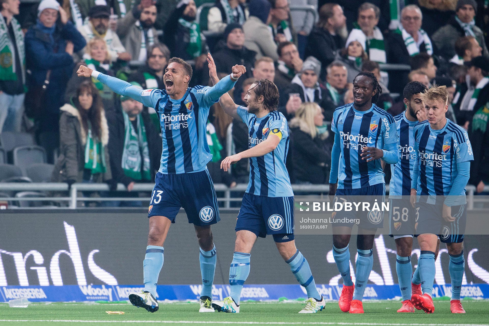 Djurgårdens Mathias Ranegie jublar