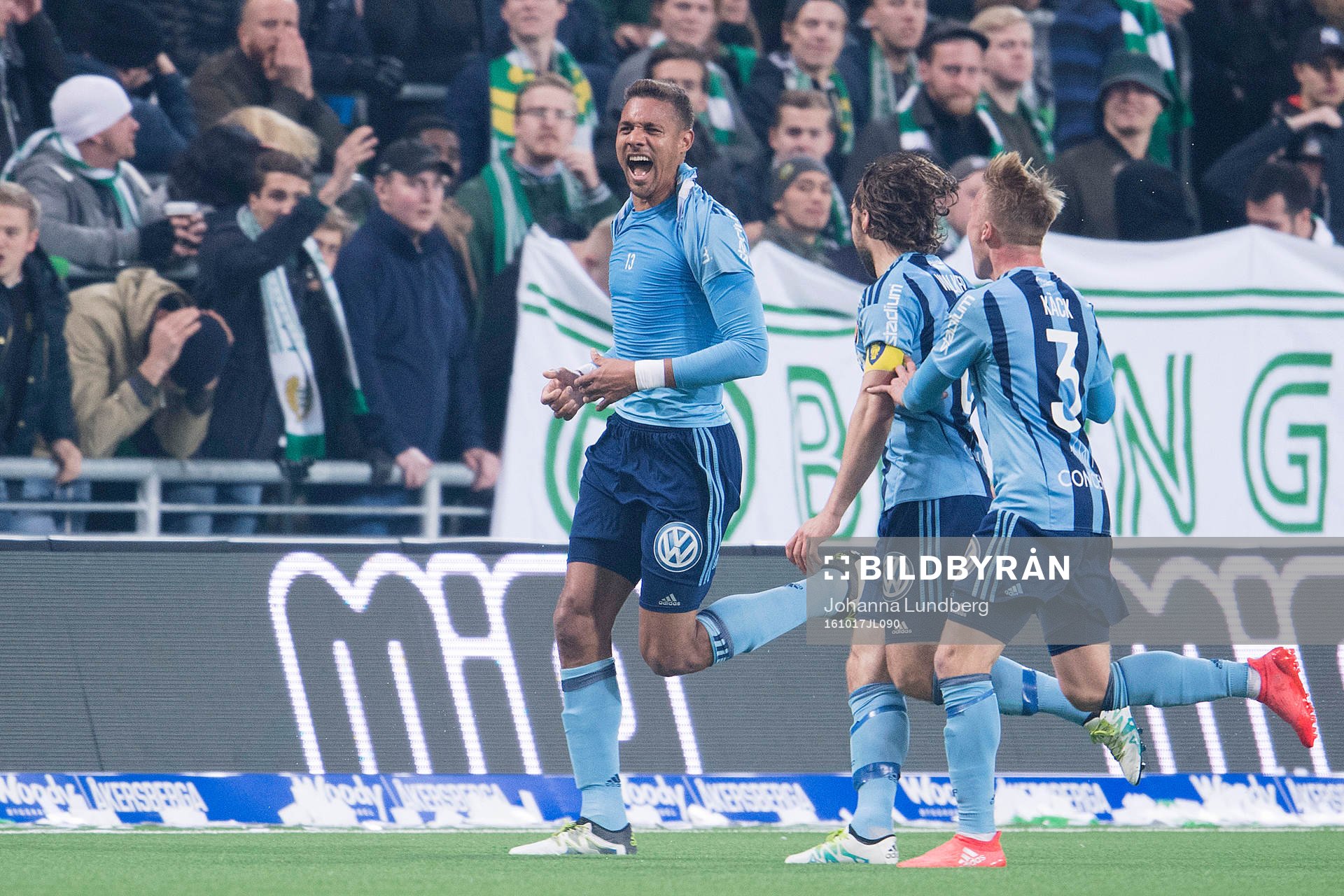 Djurgårdens Mathias Ranegie jublar