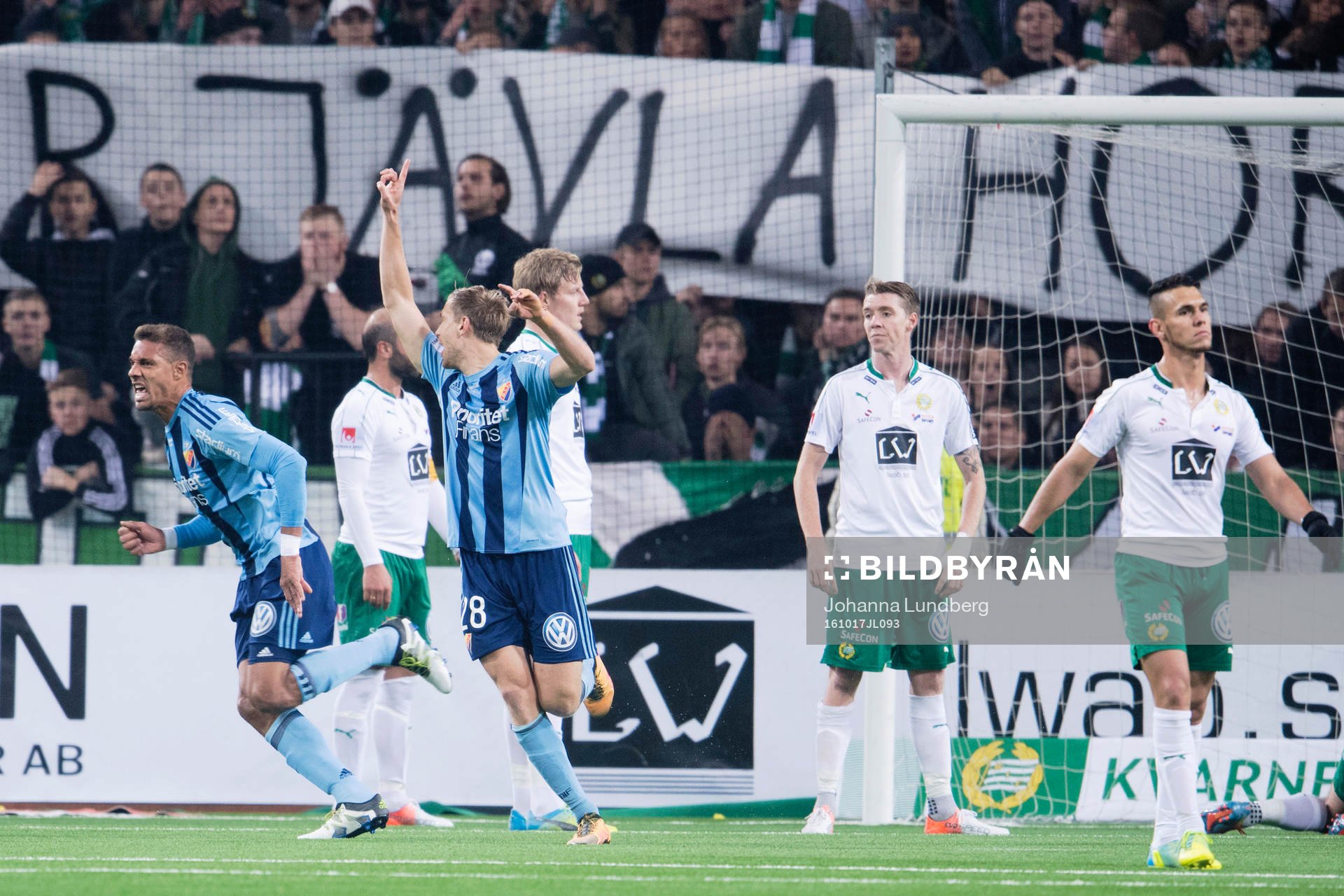 Djurgårdens Mathias Ranegie jublar