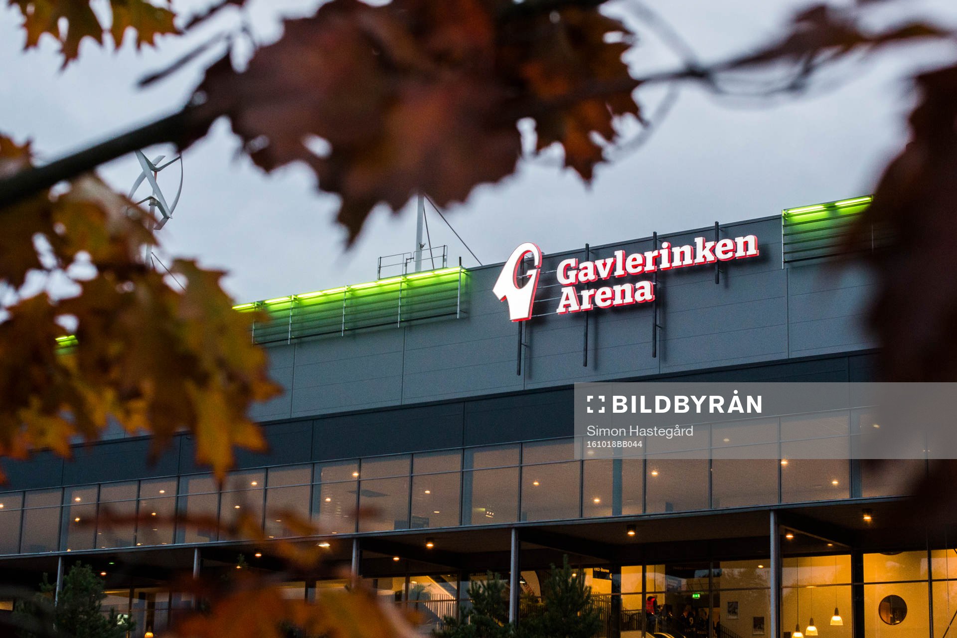 Entrén till Gavlerinken Arena före ishockeymatchen i SHL