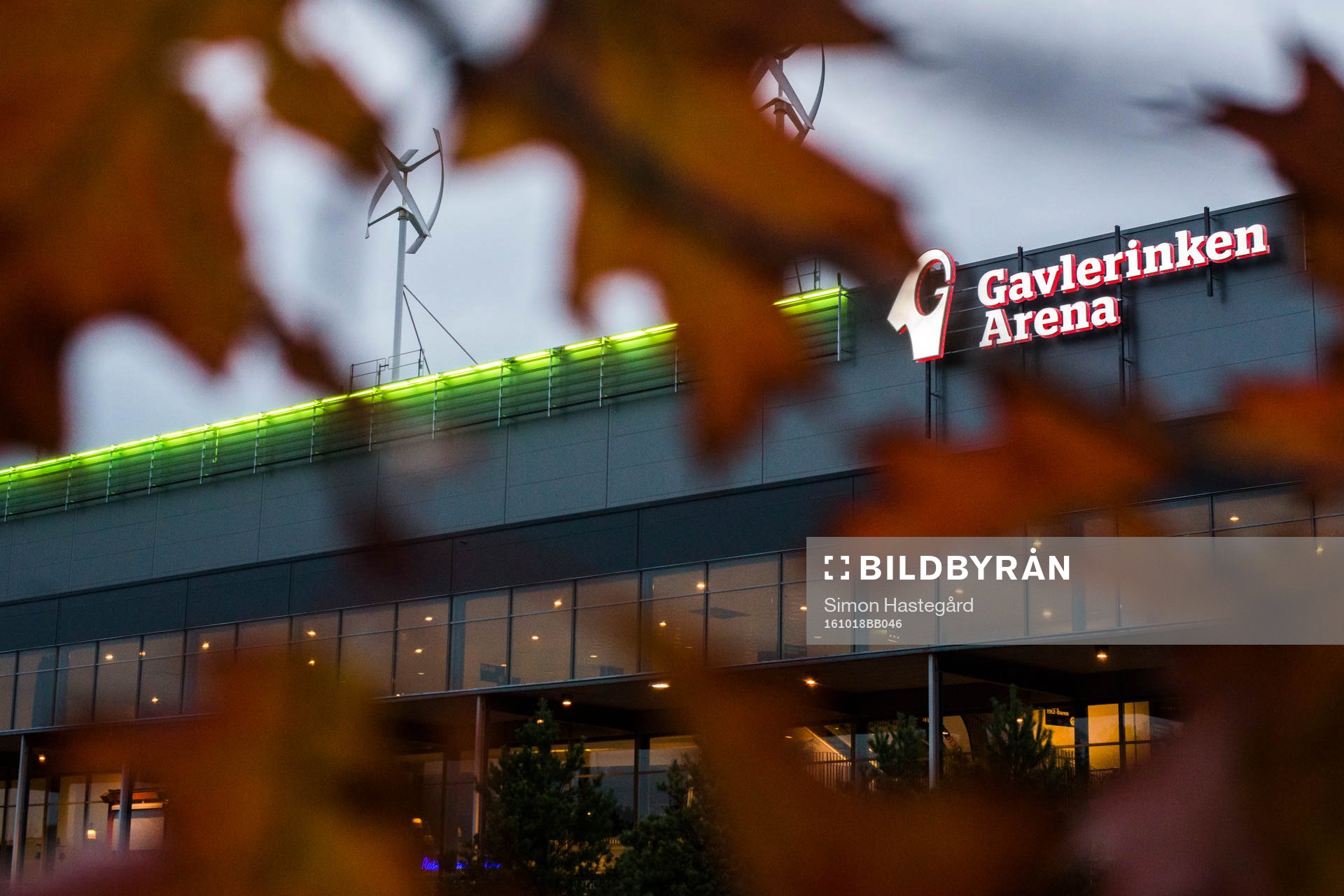 Entrén till Gavlerinken Arena före ishockeymatchen i SHL
