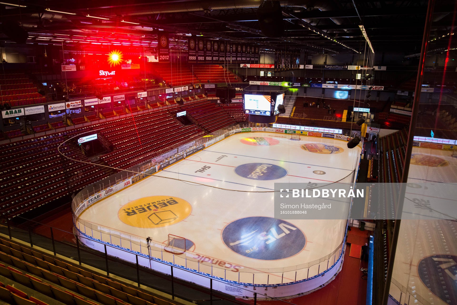 Generell vy inne på Gavlerinken Arena före