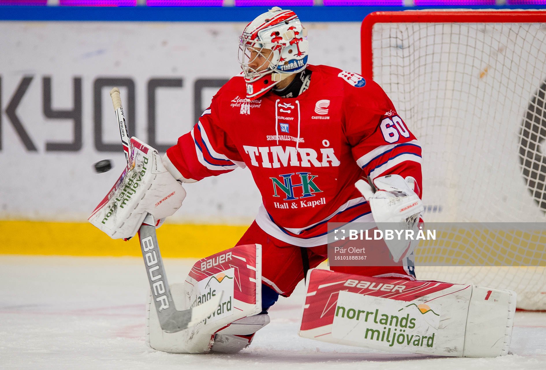 Timrås målvakt Adam Ohre ingöt ishockeymatchen i