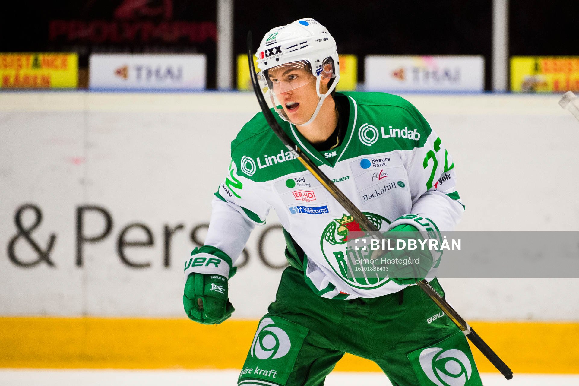 Rögles Sebastian Wännström jublar