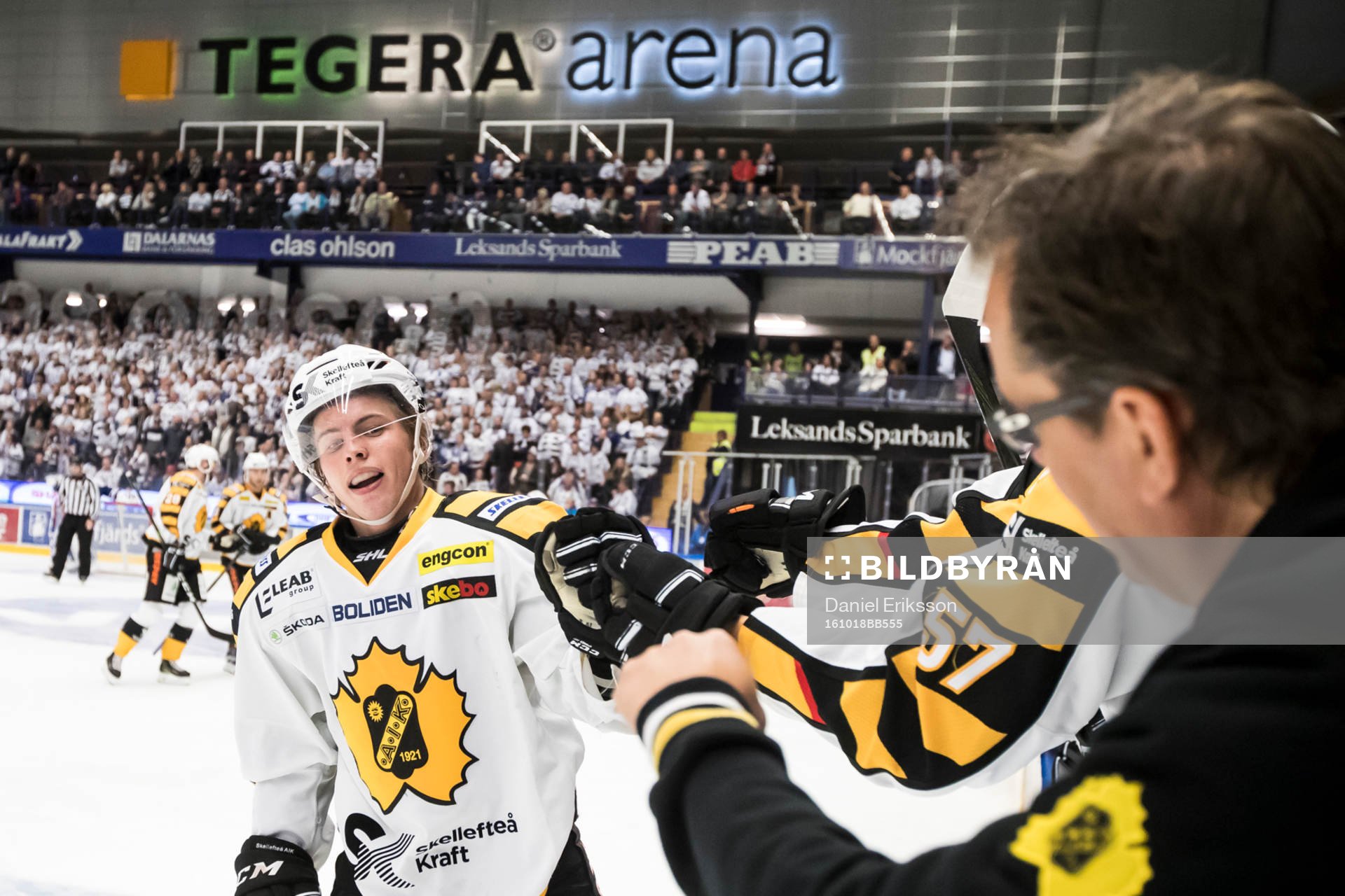 Skellefteås Sebastian Aho jublar