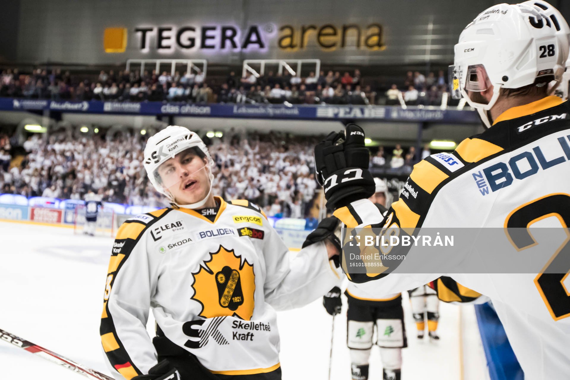 Skellefteås Sebastian Aho jublar