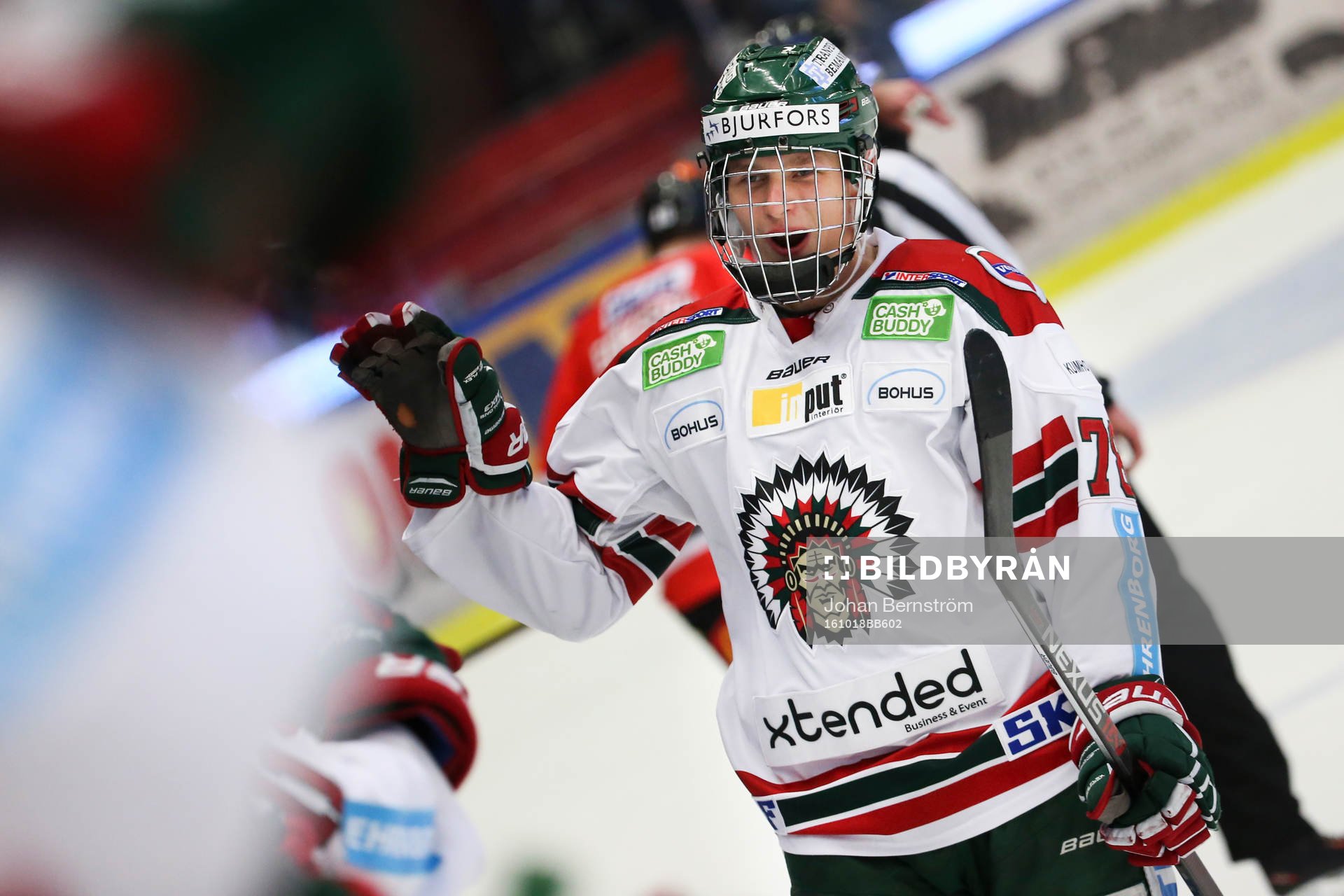 Frölundas Kristian Vesalainen jublar