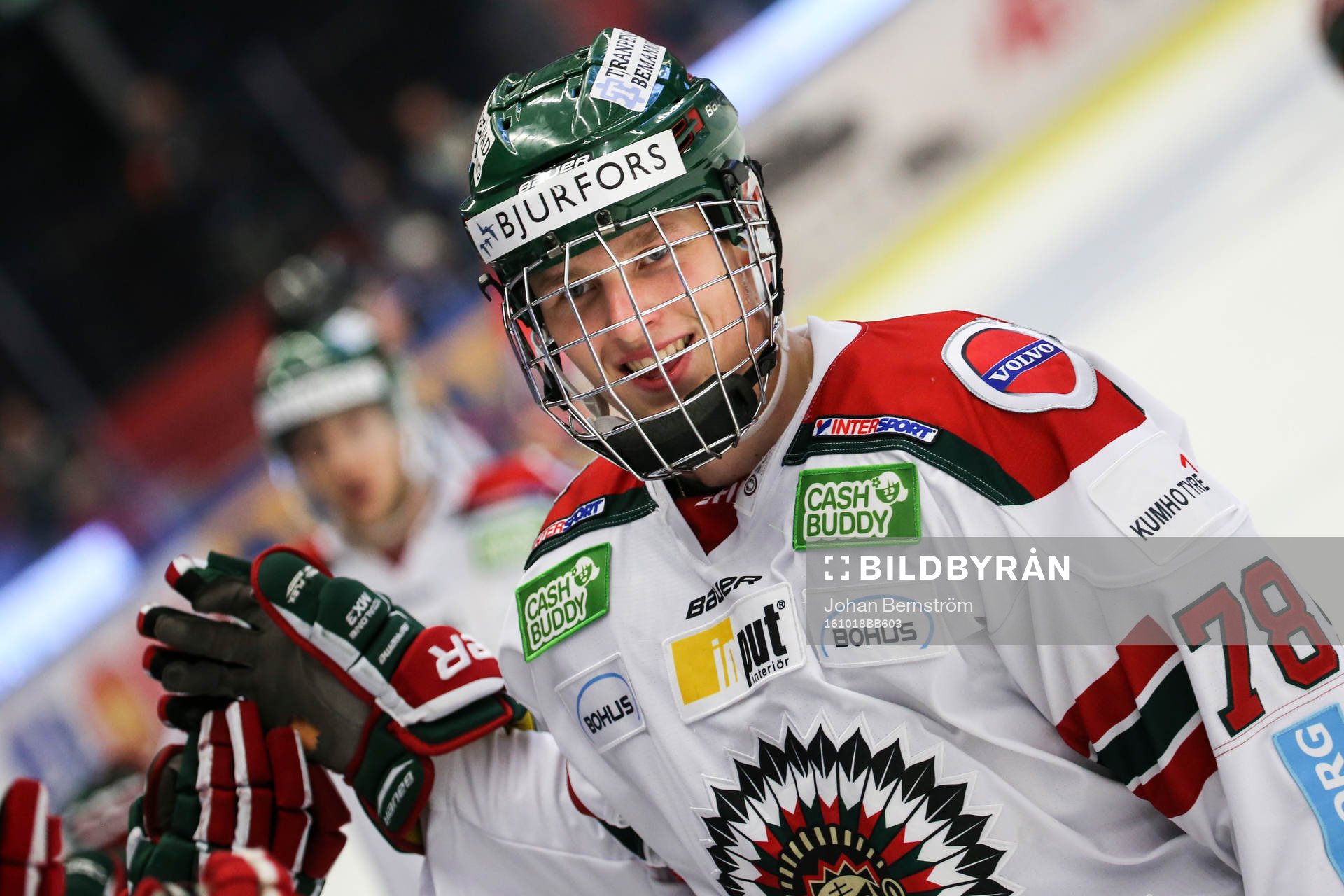 Frölundas Kristian Vesalainen jublar