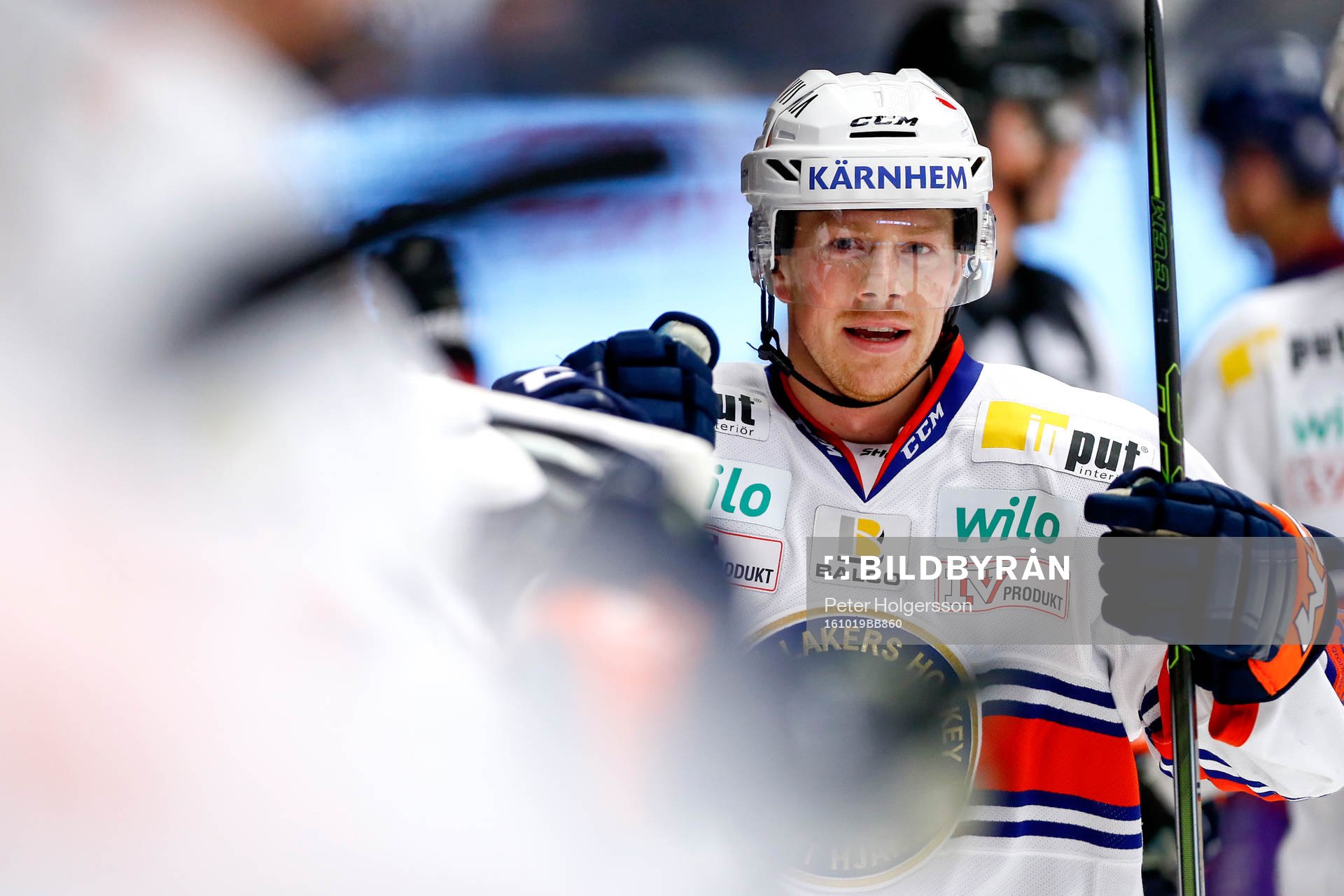 Växjös Joakim Hillding jublar