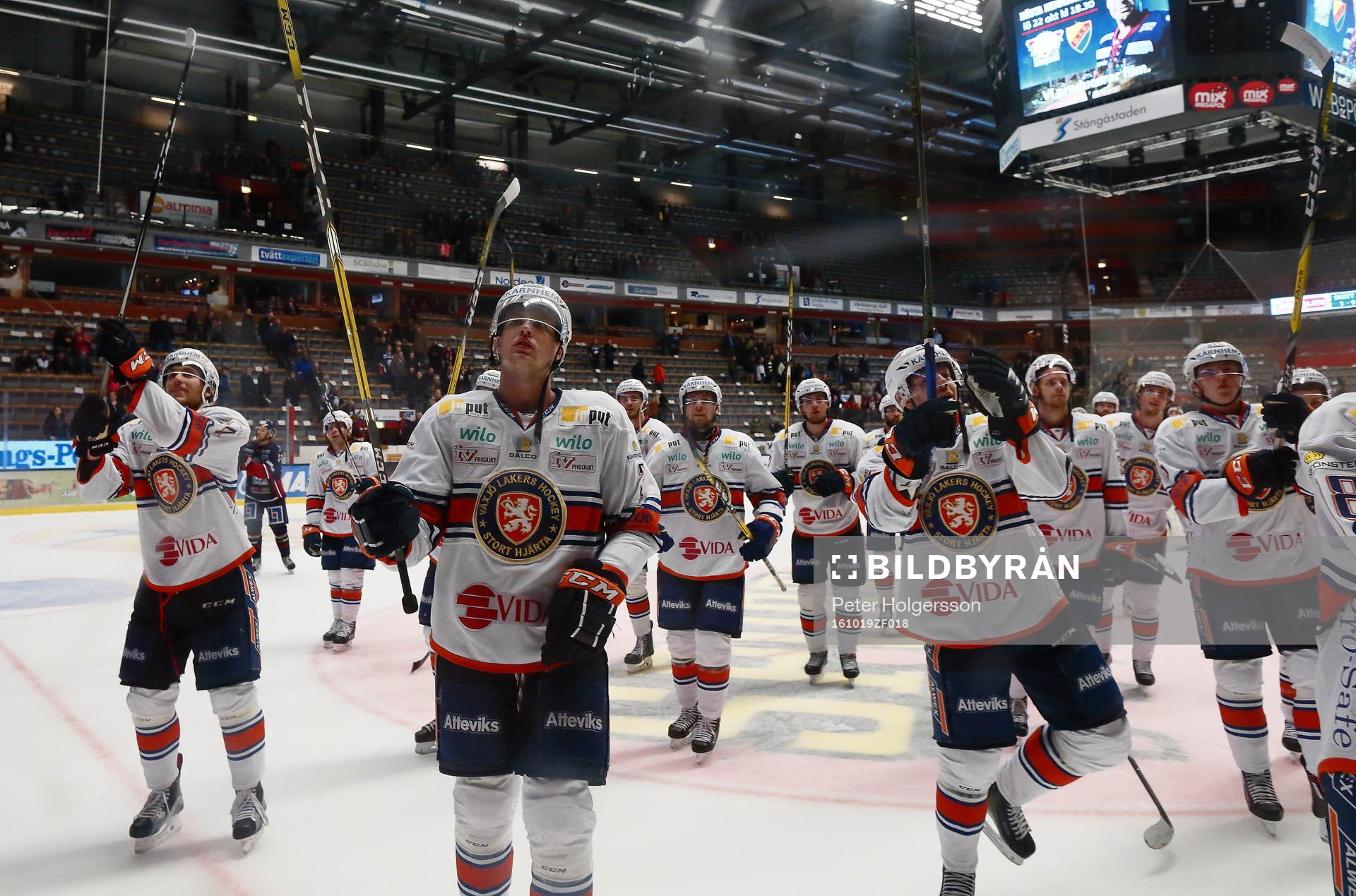 Växjös spelare jublar