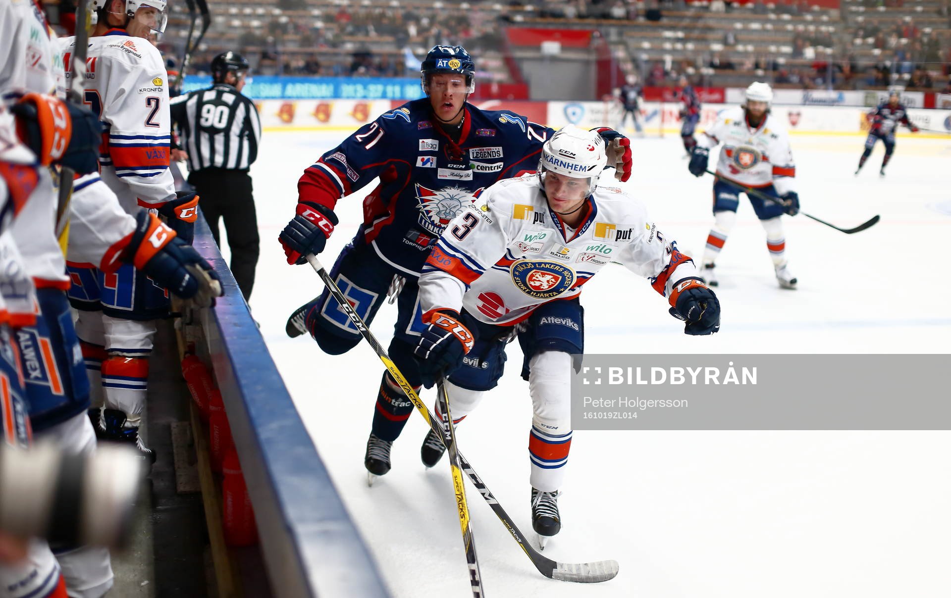 Linköpings Emil Sylvegård och Växjös Oliver Bohm