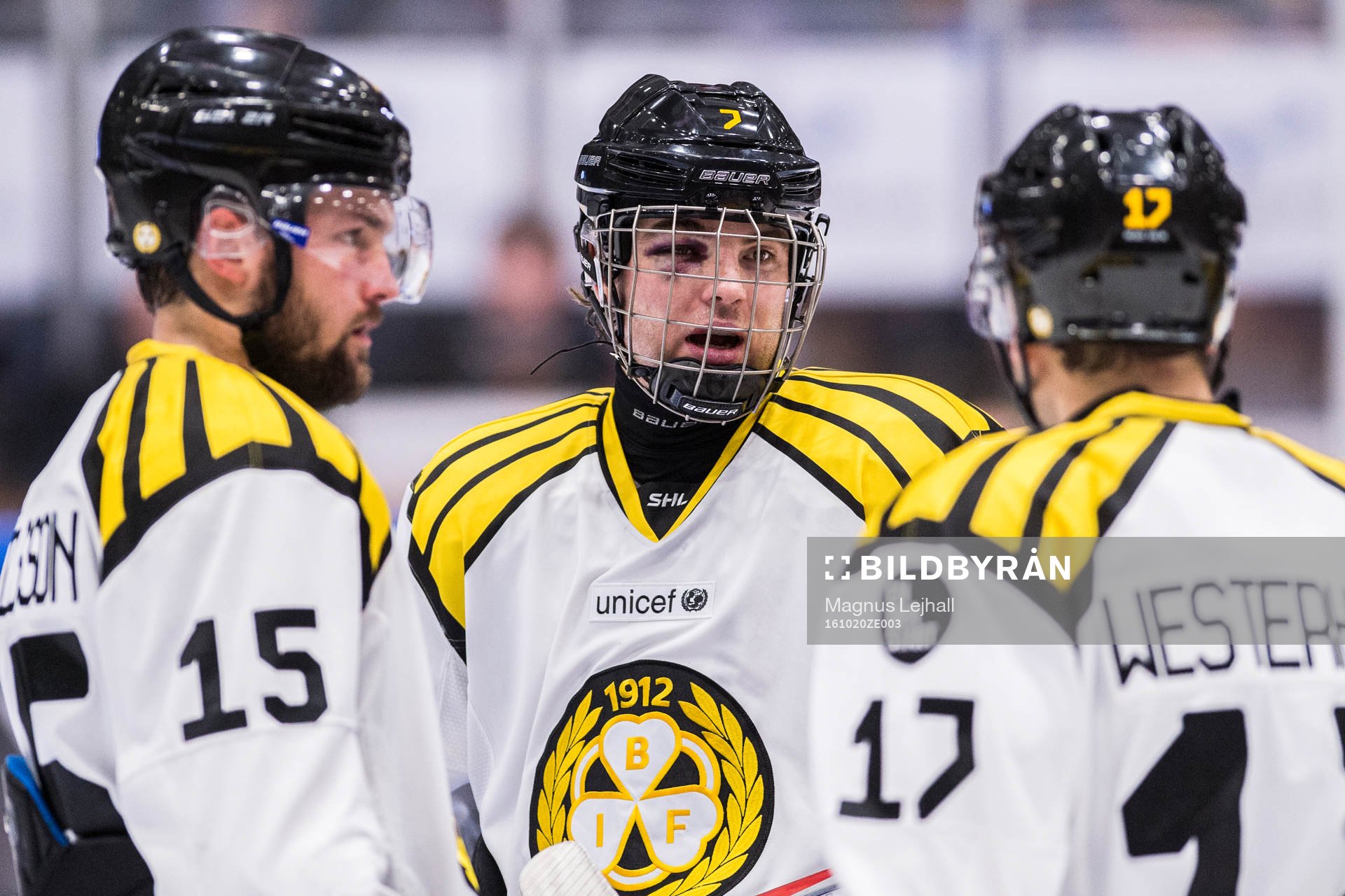 Brynäs Simon Bertilsson, Ponthus Westerholm och Pathrik