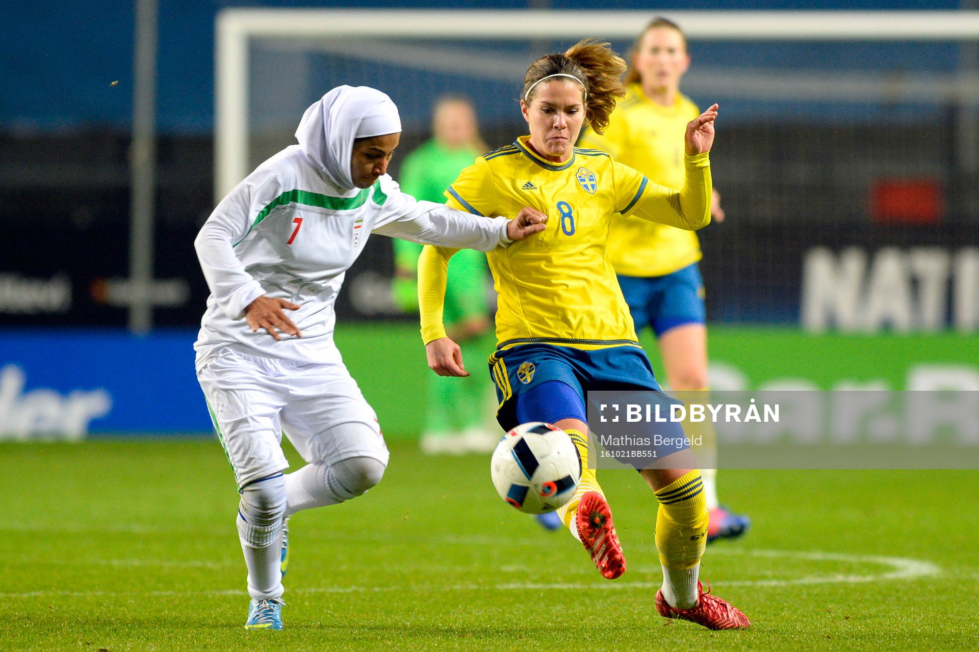 Irans Sara Zohrabi och Sveriges Hanna Folkesson